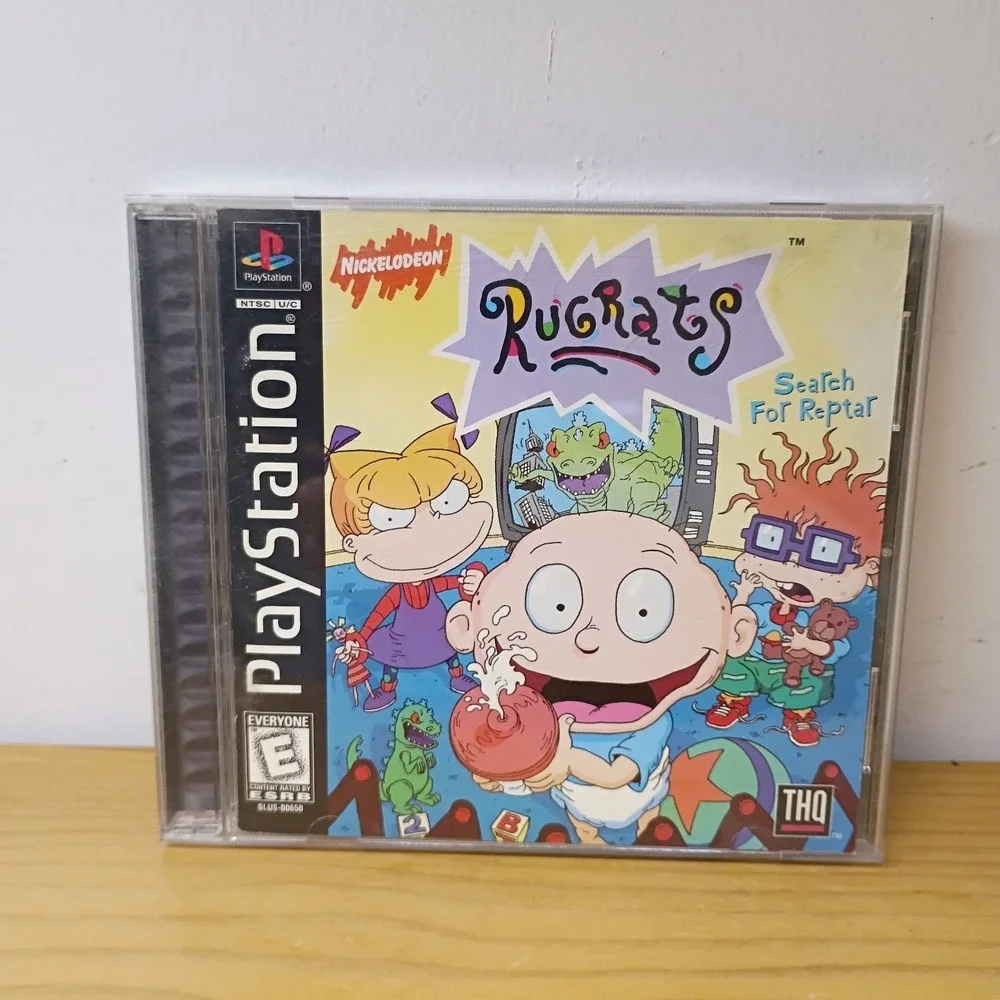 Rugrats: Search for Reptar (Sony PlayStation 1, 1998) with manual Tested, works!